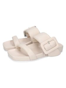 MELVIN & HAMILTON Skórzane klapki "Amara 7" w kolorze beżowym rozmiar: 35. Brązowe klapki Melvin & Hamilton, bez wzorów, bez obcasa. Za 347,99 zł.