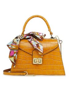 ORE10 Skórzana torebka "Sonos" w kolorze pomarańczowym - 28 x 21 x 10 cm rozmiar: onesize. Pomarańczowe torebki klasyczne ORE10, bez wzorów, z materiału, przez ramię, bez dodatków. Za 304,99 zł.