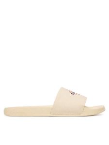 Calvin Klein Klapki Ess Slide Cv HW0HW02958 Beżowy. Brązowe klapki Calvin Klein, bez wzorów, z materiału, bez obcasa. Za 169,99 zł.