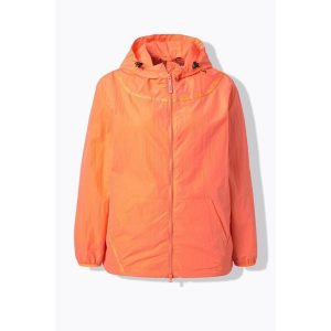 Damskie Kurtka przeciwwiatrowa hydrofobowa kaptur. Brązowe kurtki Ulla Popken, plus size, bez wzorów, z materiału, bez kaptura. Za 429,99 zł.