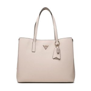 Torebka Guess. Białe shopper bag Guess, z aplikacjami, bez dodatków. Za 589,99 zł.