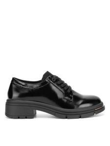 MEXX Półbuty MI001101043W Czarny. Czarne czółenka Mexx, bez wzorów, ze skóry, bez obcasa, na obcasie, bez zapięcia. Za 299,99 zł.