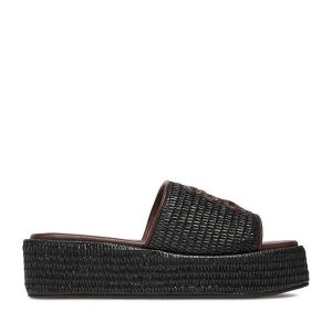 Espadryle Nine West. Czarne espadryle Nine West, bez wzorów, bez obcasa. Za 279,99 zł.