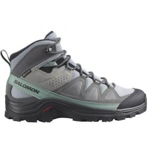 Buty trekkingowe damskie Salomon Quest Rove Gtx. Szare buty trekkingowe Salomon, z materiału, za kostkę, bez zapięcia. Za 702,00 zł.