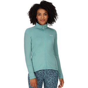 Bluza turystyczna polarowa damska Regatta Highton Lte II. Niebieskie koszulki sportowe Regatta, bez wzorów, z elastanu, bez ramiączek. Za 84,70 zł.