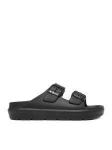 Roxy Klapki CEOWB-835120 Czarny. Czarne klapki Roxy, bez wzorów, z syntetyku, bez obcasa. Za 99,99 zł.