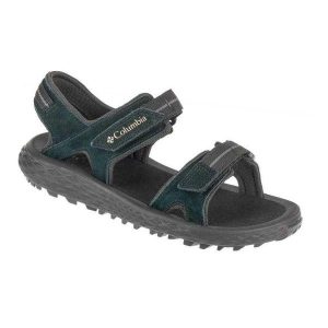 Damskie Zamszowe Sandały Konos. Czarne buty trekkingowe Columbia, z zamszu, bez zapięcia. Za 364,99 zł.