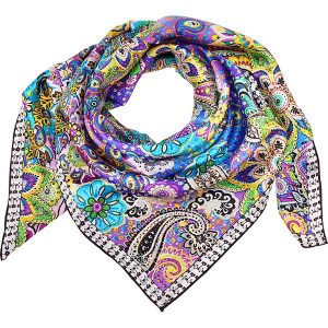 MENTHE À L'O Jedwabna chusta ze wzorem - 90 x 90 cm rozmiar: onesize. Apaszki i chusty MENTHE À L'O, bez wzorów, z jedwabiu. Za 152,45 zł.