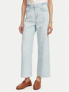 BOSS Jeansy C Marlene Crop 50558703 Niebieski Straight Fit. Niebieskie jeansy Boss, bez wzorów, z bawełny. Za 599,99 zł.