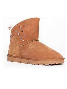 Gooce Skórzane botki zimowe "Suzie" w kolorze jasnobrązowym rozmiar: 37. Brązowe botki Gooce, na zimę, bez wzorów, ze skóry, bez obcasa, bez zapięcia. Za 198,10 zł.