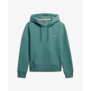 Bluza damska z kapturem Superdry. Niebieskie bluzy Superdry, bez wzorów, z kapturem. Za 339,80 zł.