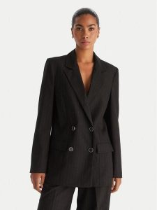 Guess Marynarka W5BN59 W2422 Czarny Regular Fit. Czarne marynarki i żakiety Guess, xl, z aplikacjami, z syntetyku. Za 509,99 zł.