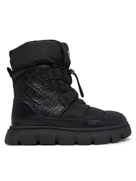 Guess Śniegowce FLFMAB FAB10 Czarny. Czarne buty zimowe Guess, z materiału, bez obcasa, bez zapięcia. Za 544,99 zł.