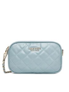 Nine West Torebka LILLA2 Niebieski. Niebieskie listonoszki Nine West, bez wzorów, z materiału, bez dodatków. Za 149,99 zł.