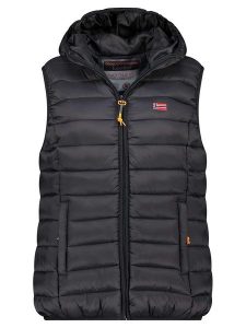 Geographical Norway Kamizelka pikowana "Vatikolor" w kolorze czarnym rozmiar: L. Czarne kamizelki Geographical Norway, l, bez wzorów, bez kołnierzyka, bez ramiączek, bez kaptura. Za 122,38 zł.