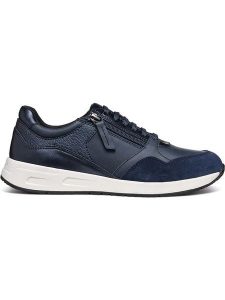 Geox Sneakersy "Bulmya" w kolorze granatowym rozmiar: 39. Niebieskie trampki Geox, bez wzorów, z materiału, bez zapięcia. Za 242,13 zł.