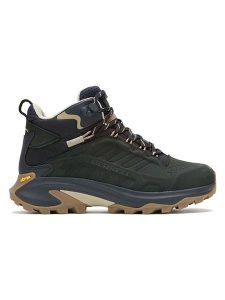 Merrell Skórzane buty trekkingowe "Moab Speed 2 Mid" w kolorze granatowo-czarnym rozmiar: 42. Czarne buty trekkingowe Merrell, bez zapięcia. Za 354,95 zł.