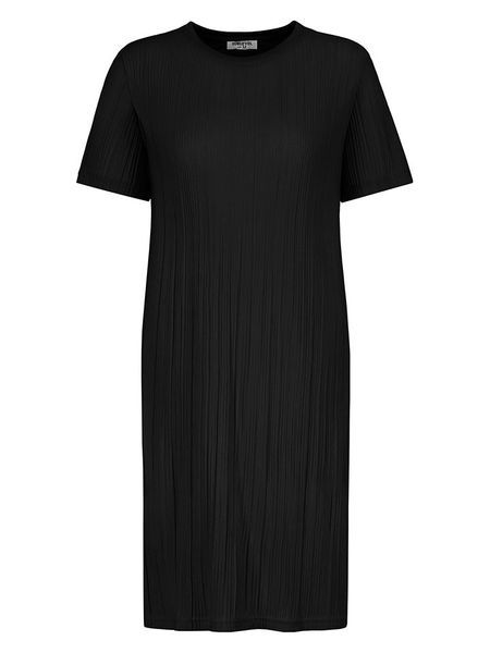 Sublevel Sukienka w kolorze czarnym rozmiar: S. Czarne sukienki Sublevel, na co dzień, s, bez wzorów, bez kołnierzyka, bez ramiączek, midi, proste. Za 74,46 zł.