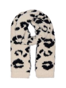 ONLY Szal w kolorze czarno-kremowym rozmiar: onesize. Brązowe szaliki ONLY, bez wzorów. Za 104,89 zł.