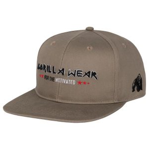 Wayne Snapback Czapka - Brązowy. Brązowe czapki GORILLA WEAR, bez wzorów. Za 144,00 zł.