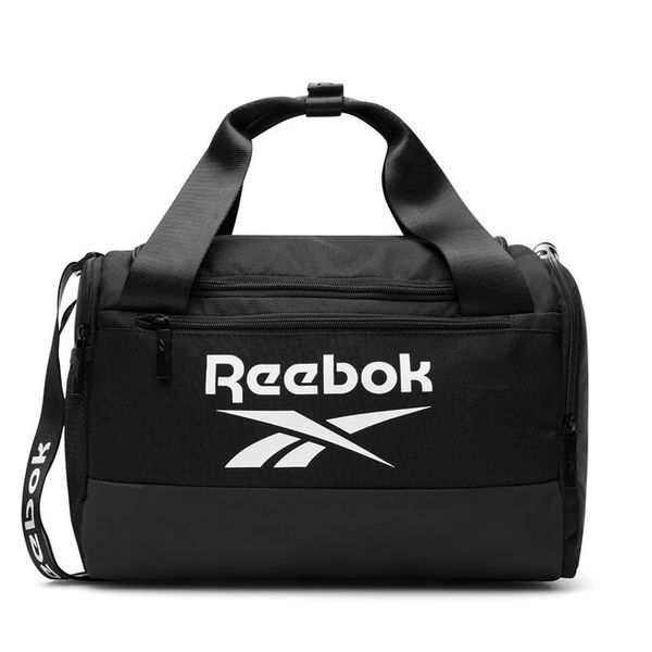 Torba sportowa Reebok. Czarne torby podróżne i sportowe Reebok, bez wzorów. Za 119,99 zł.