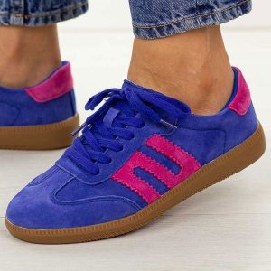 Granatowe skórzane półbuty damskie Filippo Dp7549/26. Niebieskie półbuty Filippo, na jesień, bez wzorów, z jeansu, bez obcasa, na płaskiej podeszwie, bez zapięcia. Za 239,00 zł.