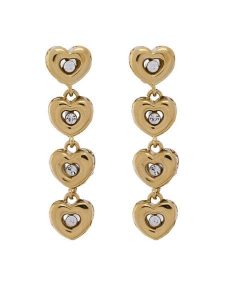 Guess Kolczyki JUBE05 473JW Złoty. Żółte kolczyki Guess, metalowe. Za 219,99 zł.