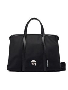 KARL LAGERFELD Torebka A4W30018 Czarny. Czarne torebki klasyczne KARL LAGERFELD, bez wzorów, ze skóry, bez dodatków. Za 619,99 zł.