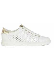 Geox Sneakersy "Jaysen" w kolorze złoto-białym rozmiar: 37. Białe trampki Geox, bez wzorów, bez zapięcia. Za 267,92 zł.