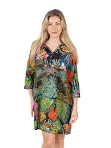 Isla Bonita by SIGRIS Sukienka ze wzorem rozmiar: XL. Sukienki Isla Bonita by SIGRIS, na co dzień, xl, bez wzorów, z bawełny, bez kołnierzyka, bez ramiączek, midi, proste. Za 171,28 zł.