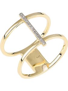 Diamant Exquis Złoty pierścionek z diamentami rozmiar: 50. Żółte pierścionki Diamant Exquis, z diamentem, złote. Za 988,35 zł.