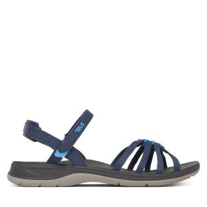 Sandały Teva. Niebieskie sandały Teva, bez wzorów, bez obcasa, na płaskiej podeszwie, bez zapięcia. Za 399,99 zł.