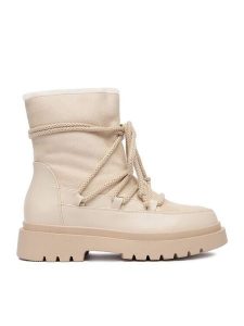 DeeZee Śniegowce HX24027-1 Écru. Buty zimowe DeeZee, z materiału, bez obcasa, bez zapięcia. Za 199,99 zł.