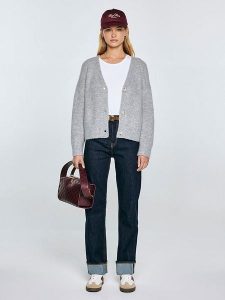 BIG STAR Kardigan w kolorze szarym rozmiar: L/XL. Szare kardigany Big Star, z wełny. Za 144,99 zł.