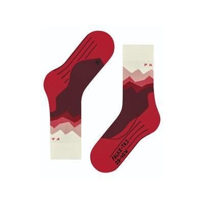 Skarpety damskie Falke Tk2 Crest. Czerwone skarpetki Falke, bez wzorów. Za 170,50 zł.
