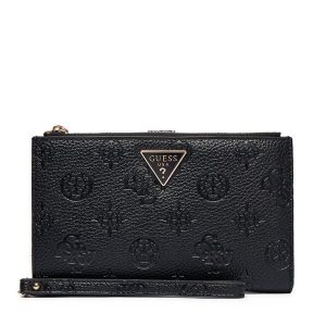 Portfel Guess. Czarne portfele Guess, z aplikacjami. Za 229,99 zł.