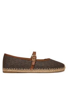 MICHAEL Michael Kors Espadryle Lynn 40R6LYFP1B Brązowy. Brązowe espadryle MICHAEL Michael Kors, bez wzorów, ze skóry, bez obcasa. Za 549,99 zł.