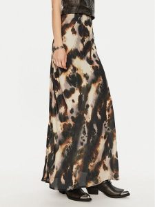 Gestuz Spódnica maxi Behka 10909363 Brązowy Regular Fit. Brązowe spódnice Gestuz, bez wzorów, z syntetyku, maxi. Za 319,99 zł.