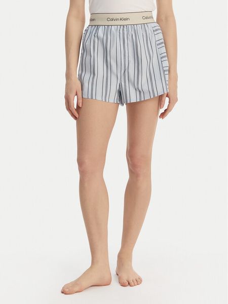 Calvin Klein Underwear Szorty piżamowe LV00QS7519 Niebieski Relaxed Fit. Niebieskie piżamy Calvin Klein Underwear, bez wzorów, z bawełny. Za 189,99 zł.