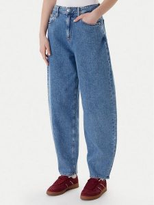 Tommy Jeans Jeansy Jeanie DW0DW22618 Niebieski Balloon Fit. Niebieskie jeansy Tommy Jeans, bez wzorów, z bawełny. Za 409,99 zł.