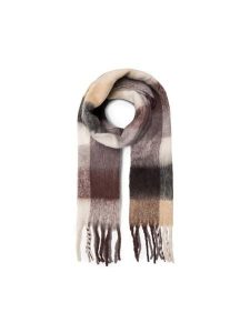 Jenny Fairy Szalik 4W4-006-AW23 Brązowy. Brązowe rękawiczki Jenny Fairy, bez wzorów, z poliesteru. Za 59,99 zł.