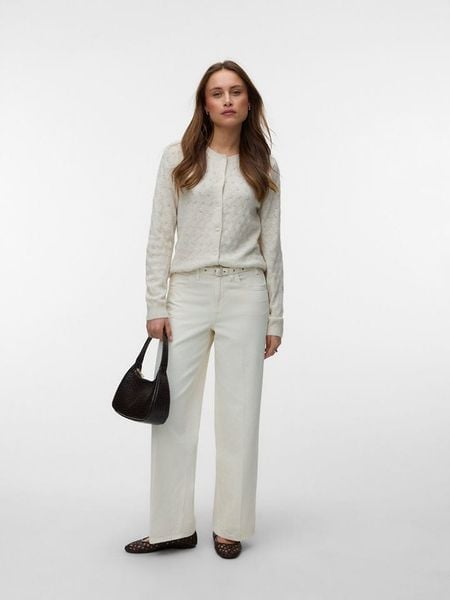 Vero Moda Kardigan w kolorze białym rozmiar: S. Białe kardigany Vero Moda, ze splotem. Za 129,95 zł.