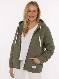 Zwillingsherz Bluza "Endless Love" w kolorze khaki rozmiar: L/XL. Brązowe bluzy Zwillingsherz, l, bez wzorów, bez kaptura. Za 183,59 zł.