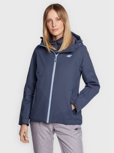4F Kurtka narciarska H4Z22-KUDN001 Granatowy Regular Fit. Niebieskie kurtki sportowe 4f, na zimę, m, bez wzorów, z syntetyku, bez kaptura, narciarskie. Za 349,99 zł.