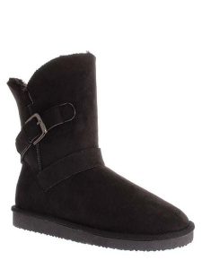 ISLAND BOOT Kozaki zimowe "Eveline" w kolorze czarnym rozmiar: 38. Czarne kozaki Island Boot, na zimę, bez wzorów, z materiału, bez obcasa, na platformie, bez zapięcia. Za 127,05 zł.