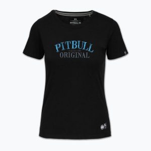 Koszulka damska Pitbull Midnight. Czarne koszulki sportowe PITBULL, bez wzorów, bez ramiączek. Za 99,99 zł.