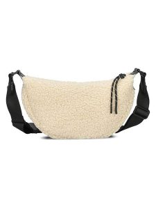 Zwei Skórzana saszetka w kolorze kremowym - 30 x 18 x 9 cm rozmiar: onesize. Brązowe nerki i saszetki Zwei, bez wzorów, z materiału. Za 99,95 zł.