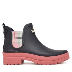 Kalosze Barbour. Niebieskie kalosze Barbour, bez wzorów. Za 349,99 zł.