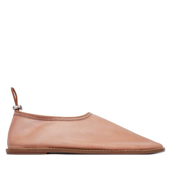 Baleriny Calvin Klein. Pomarańczowe balerinki Calvin Klein, bez wzorów, z meshu, bez obcasa, bez zapięcia. Za 489,99 zł.