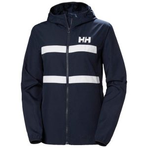 Damska kurtka wodoodporna Helly Hansen Salt Striped. Niebieskie kurtki Helly Hansen, bez wzorów, z materiału, bez kaptura. Za 555,00 zł.